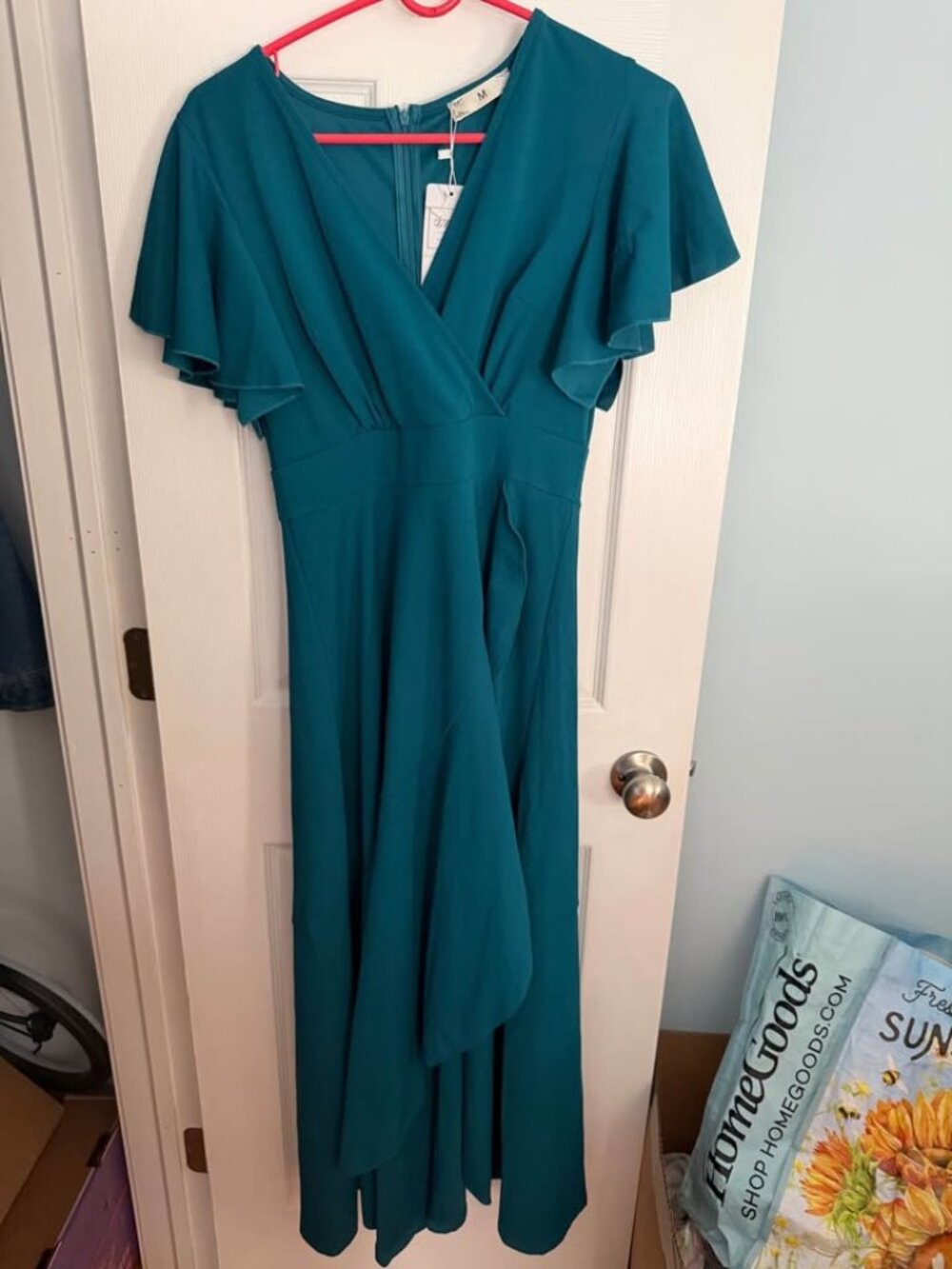 Ruffle wedding guest dress